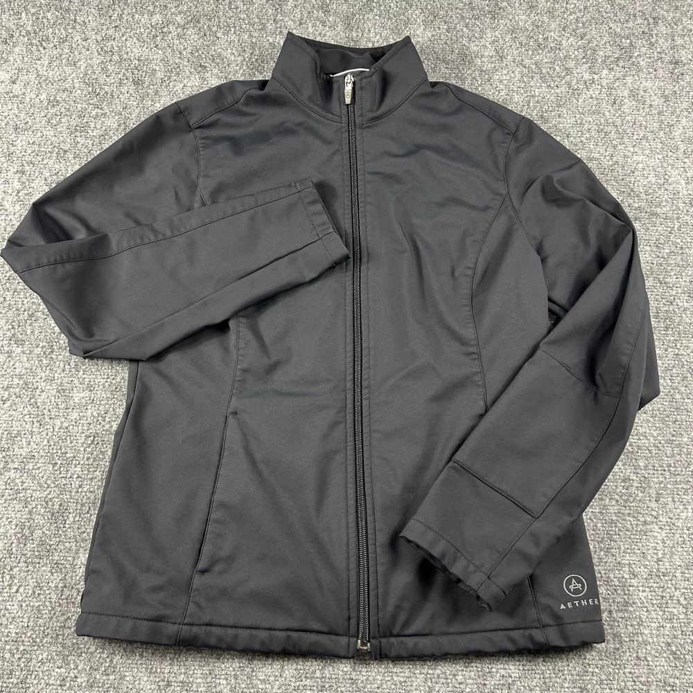 Aether Softshell Jacket Womens Medium Black Full Zip Technical Outdoor‎ Coat